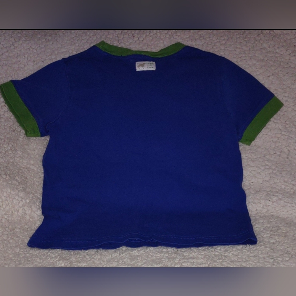 Janie and Jack Blue Dog Graphic Tee Baby Boy 18-24M - Picture 3 of 7